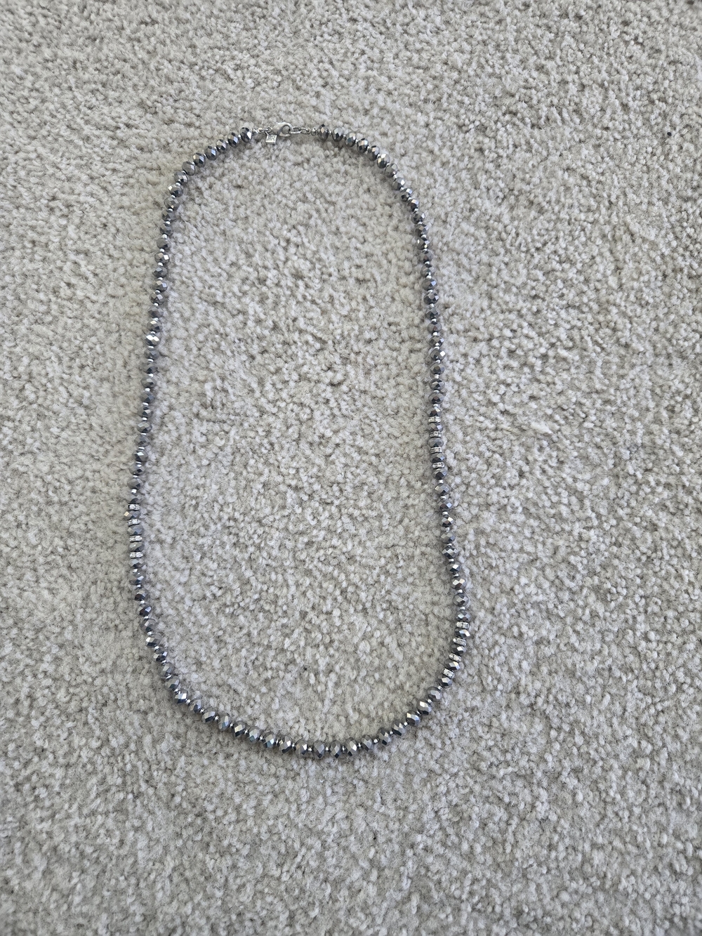 Banana Republic Silver Hematite Beaded Necklace - Women Jewelry